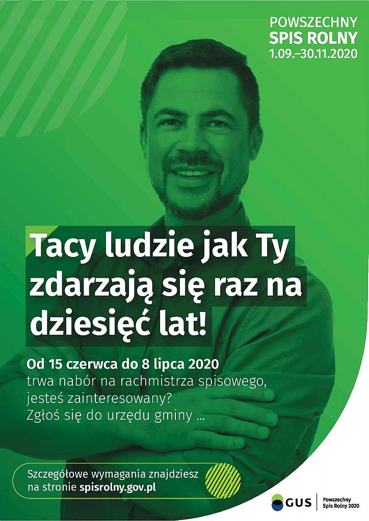Plakat spis rolny