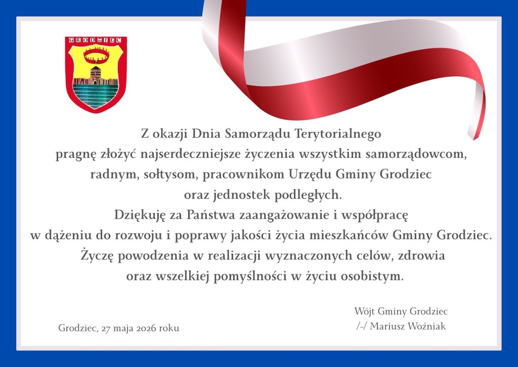 27.05.2026 - Dzień Samorządu Terytorialnego - plakat
